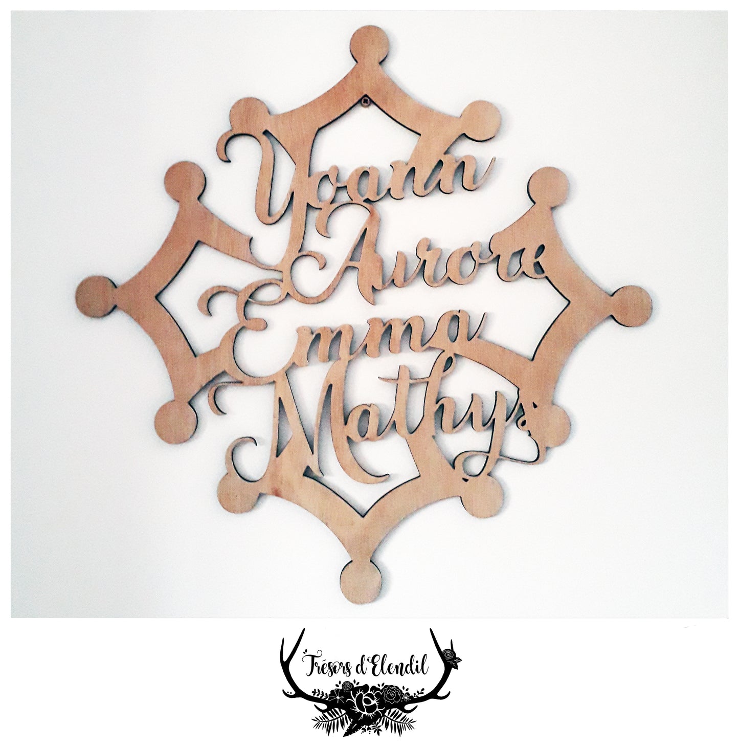 Croix Occitane personnalisée avec prénoms