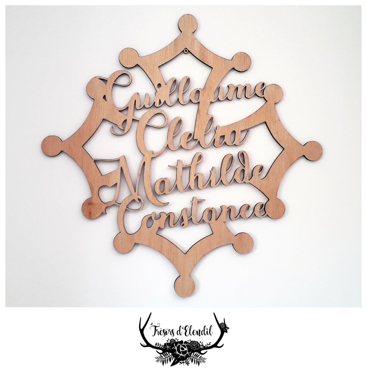 Croix Occitane personnalisée avec prénoms