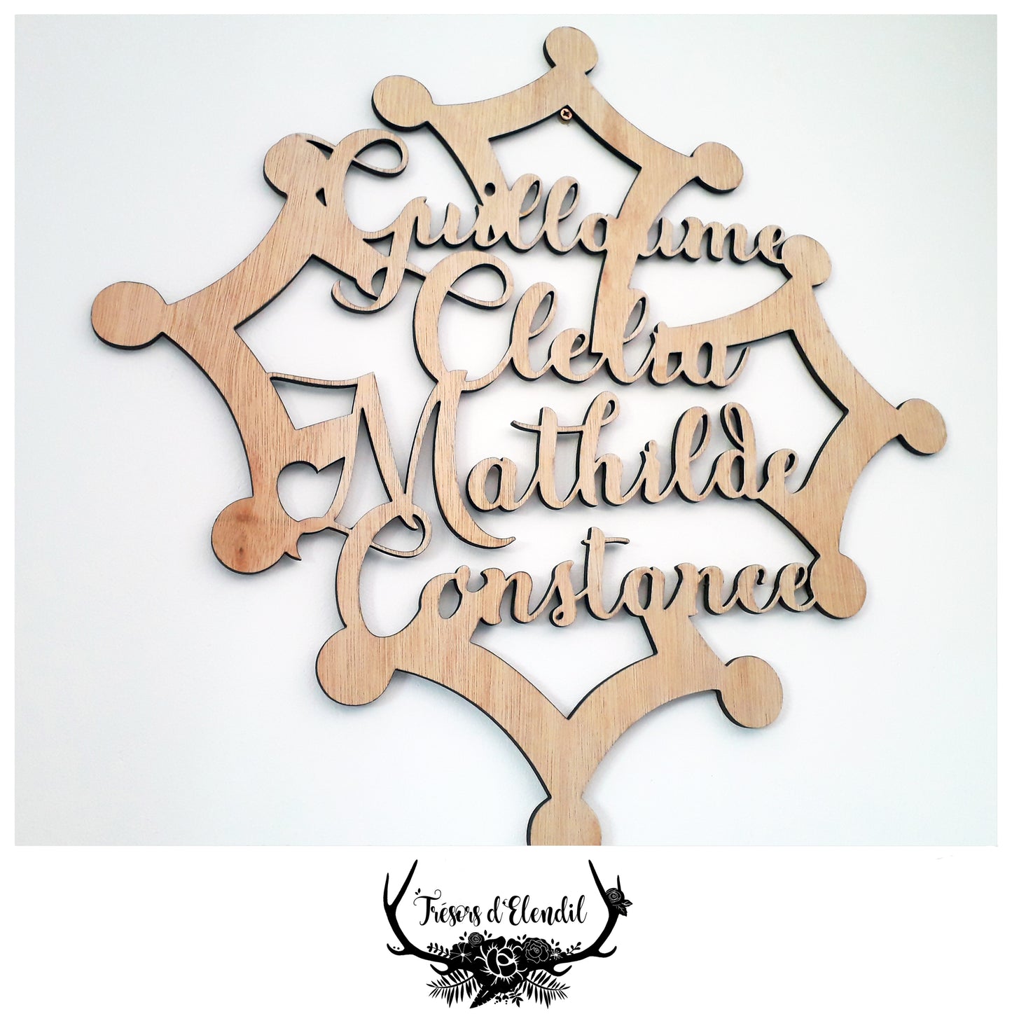 Croix Occitane personnalisée avec prénoms