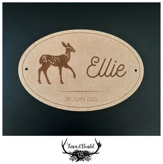 Plaque de porte personnalisable