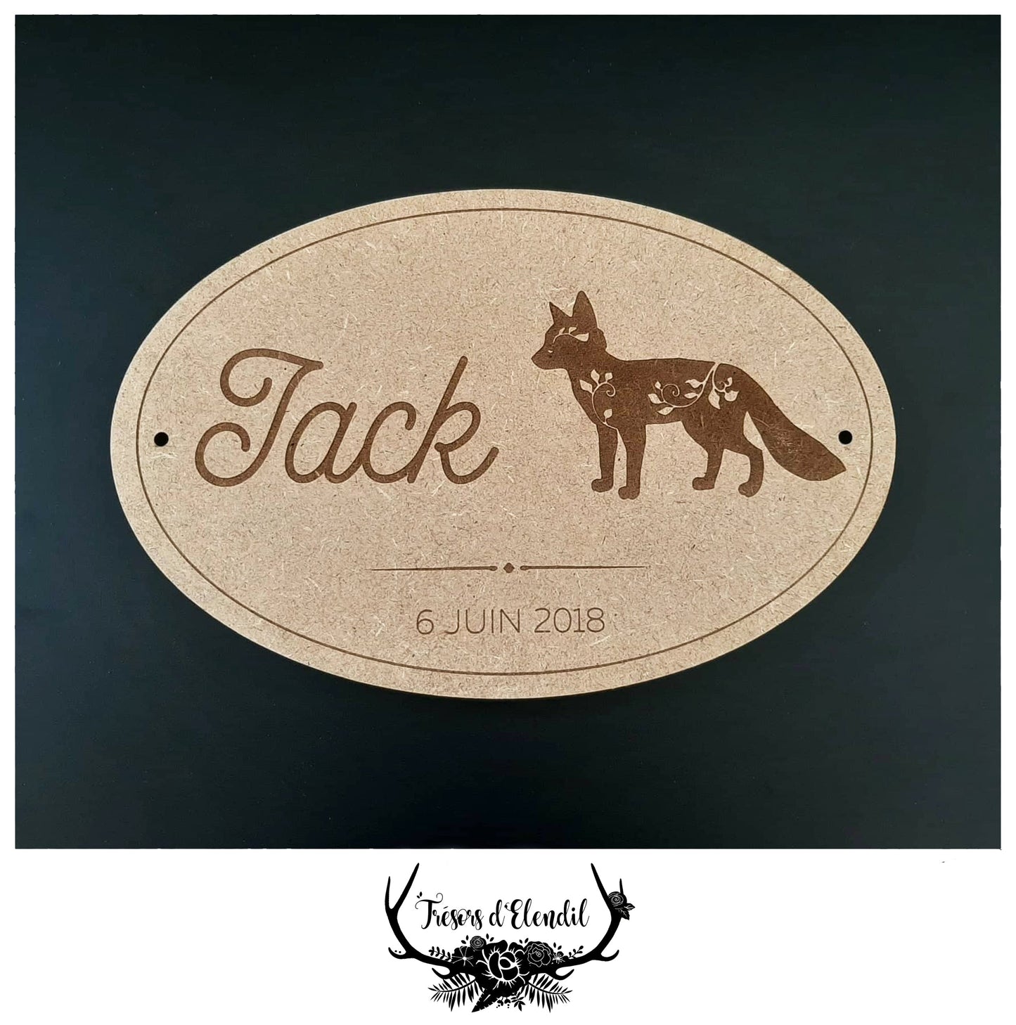 Plaque de porte personnalisable