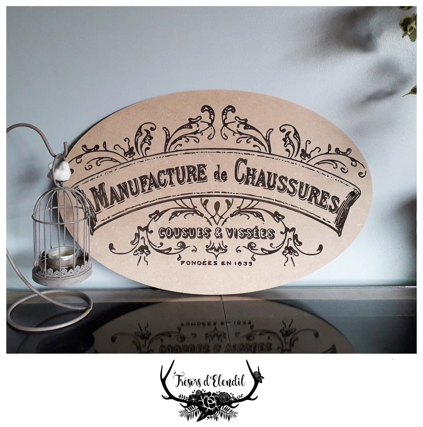 Plaque vintage "manufacture"