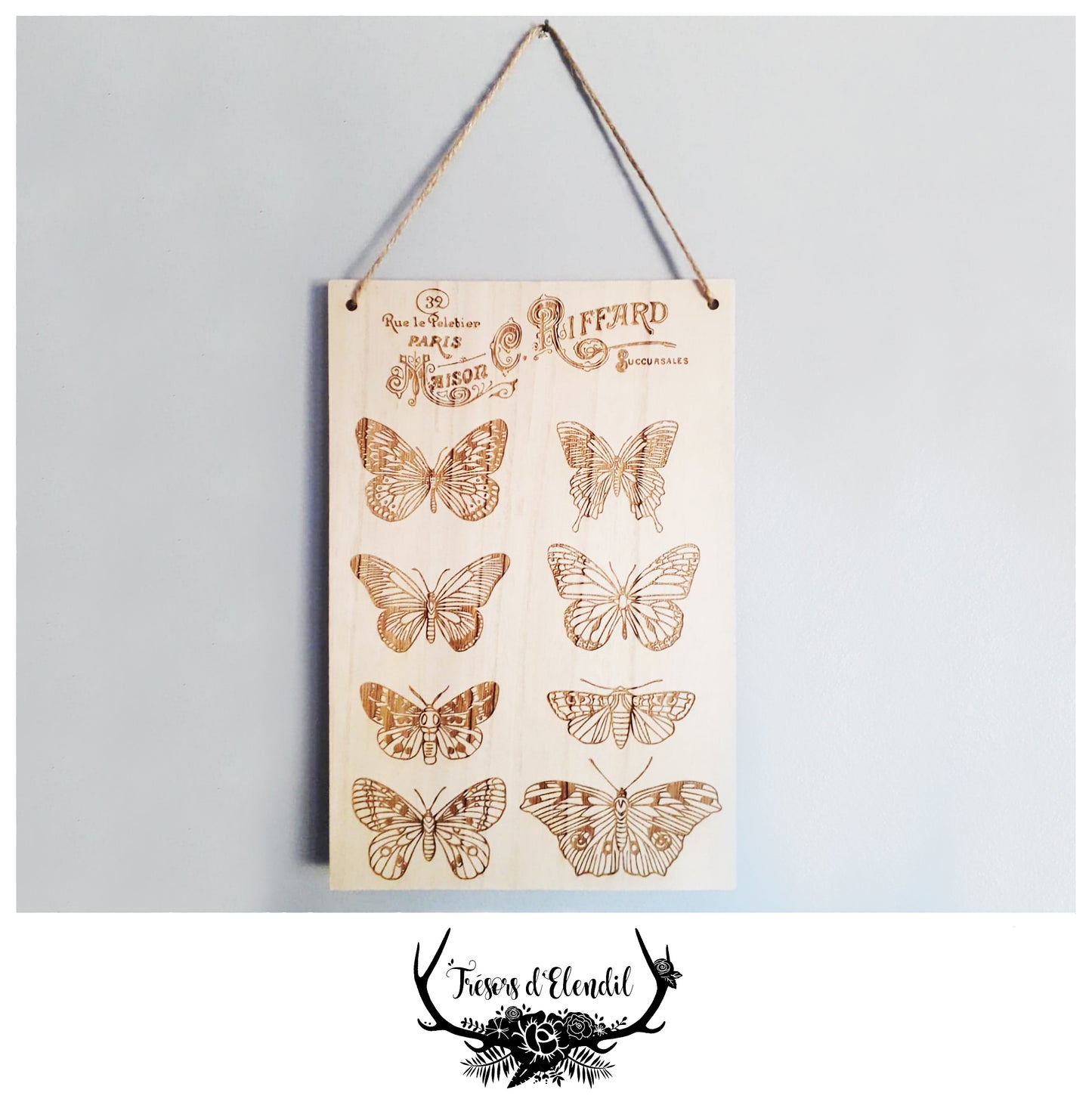 Planchette décorative papillon