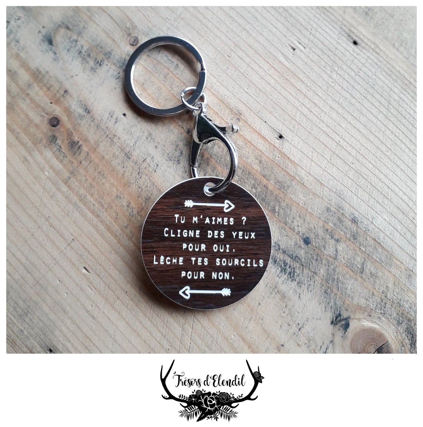 Portes clef Amour (bleu)