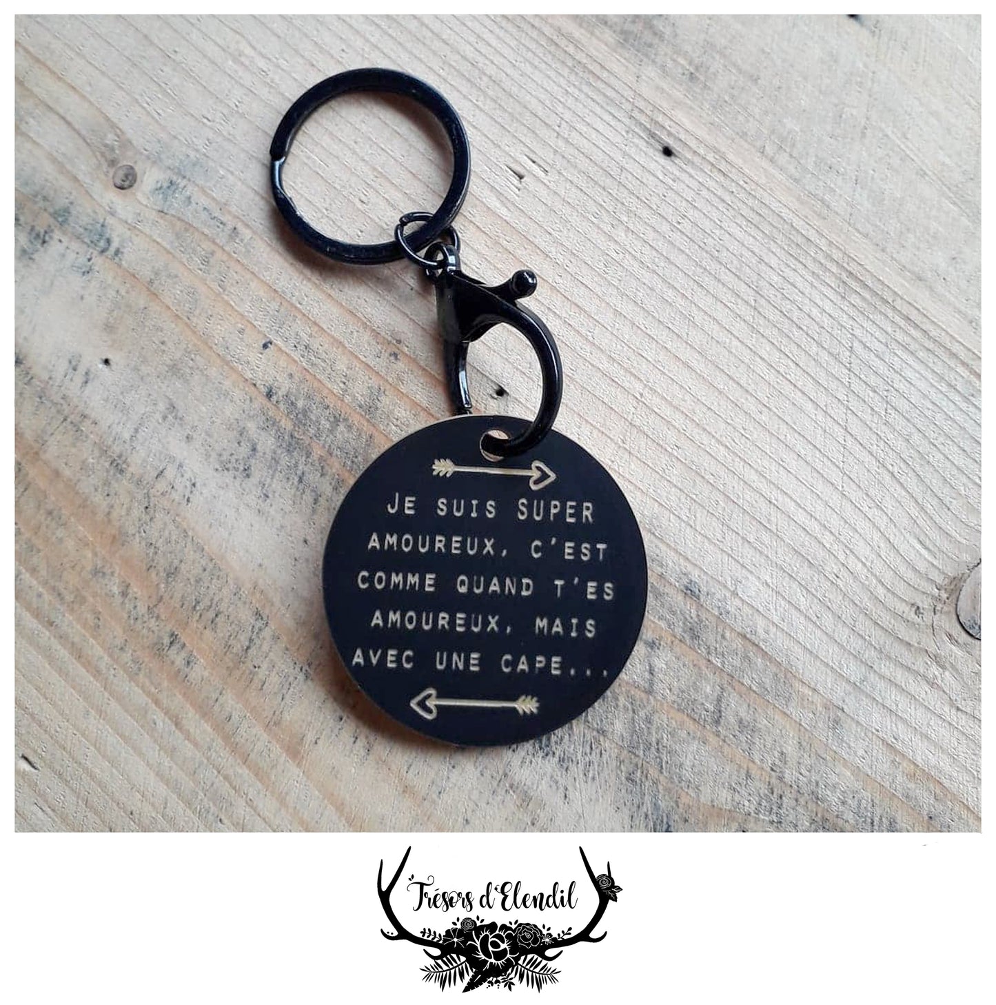 Portes clef Amour (bleu)