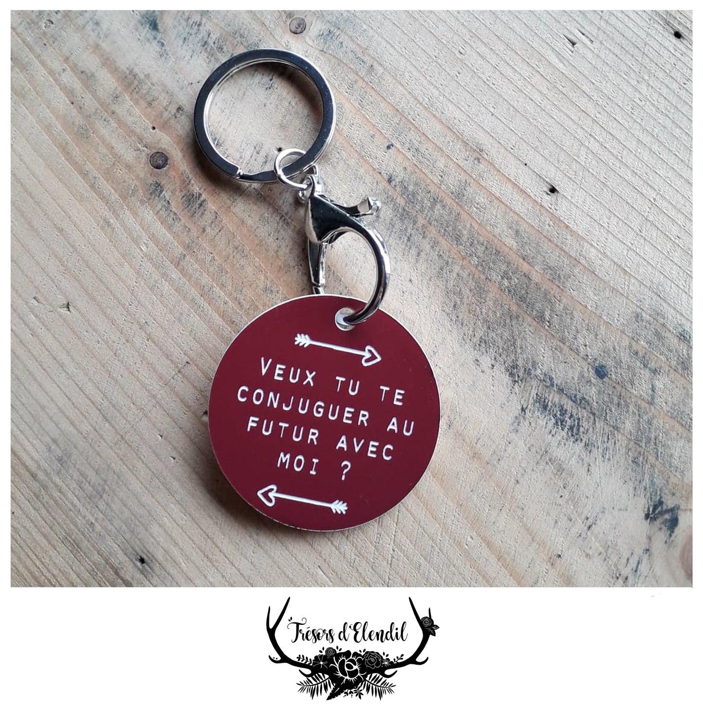 Portes clef Amour (bleu)