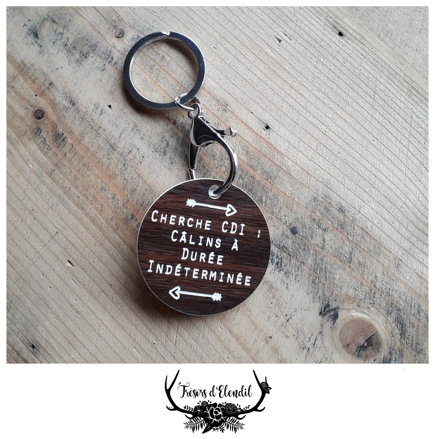 Portes clef Amour (bleu)