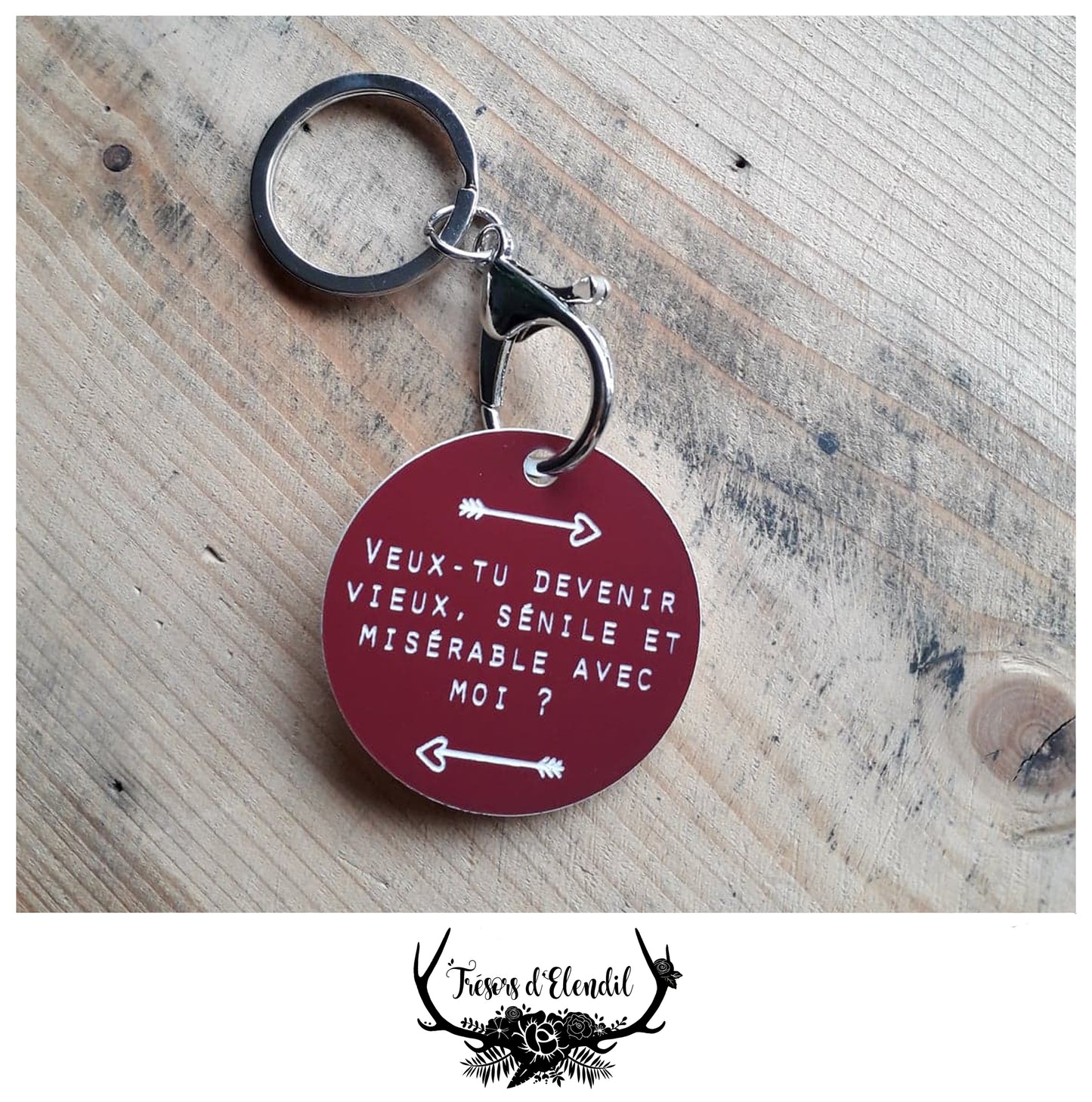 Portes clef Amour (bleu)