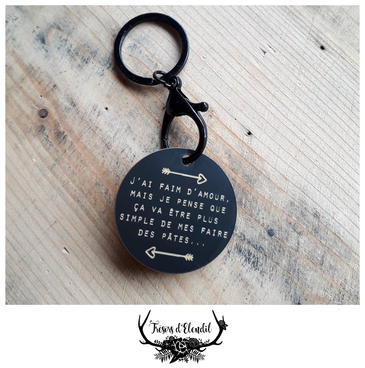 Portes clef Amour (bleu)