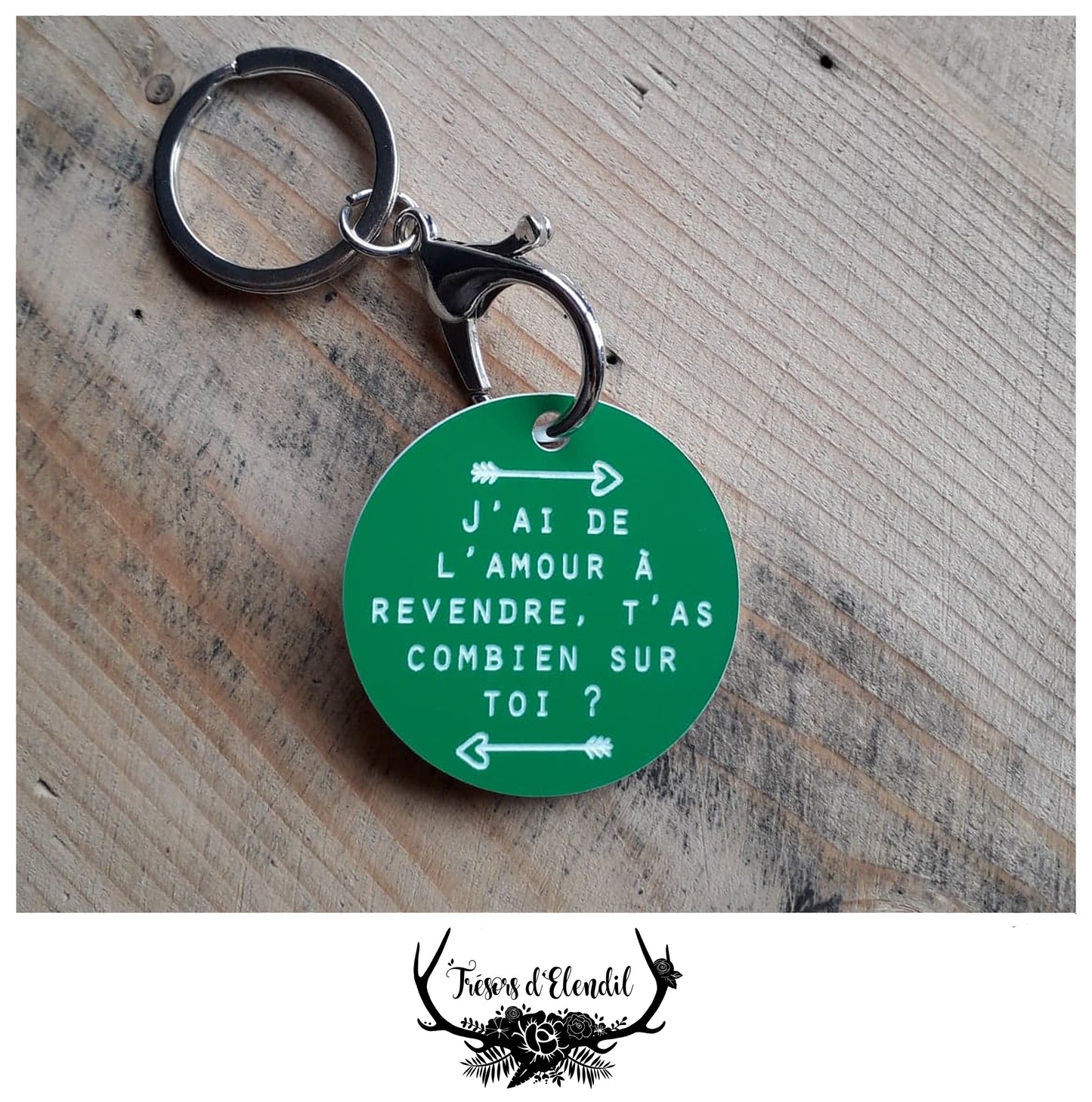 Portes clef Amour (bleu)